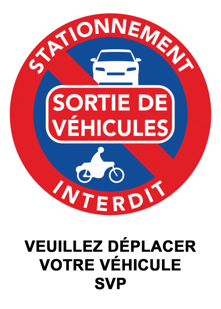 Autocollant "Sortie De Véhicule Jour Et Nuit" - 40x30 Cm, Sécurité, Pour Voiture, Porte, Vitre