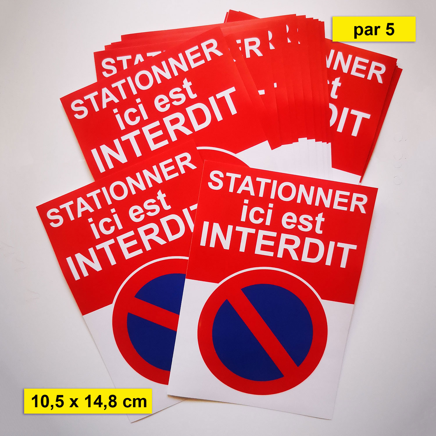 autocollants stationnement interdit