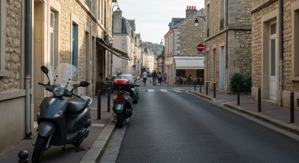 Moto ou scooter sur le trottoir : que faire, étape par étape