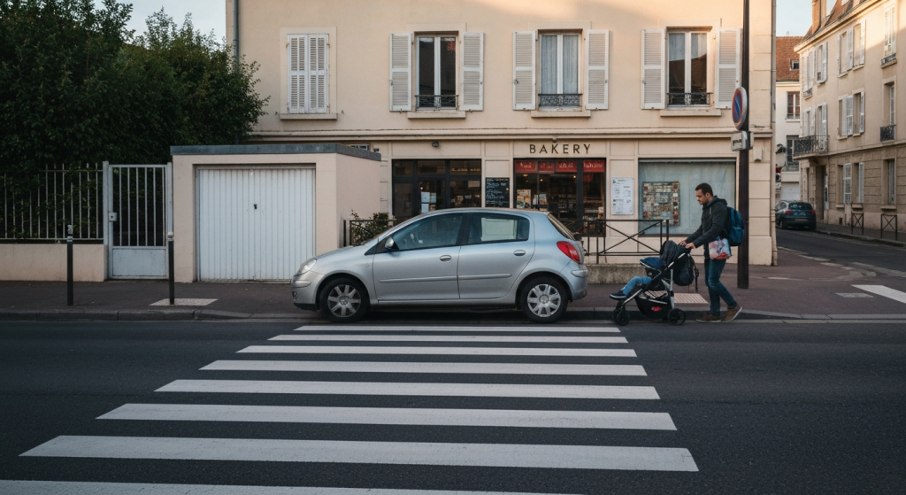 Voiture garée sur un passage piéton : comment réagir vite et dans les règles